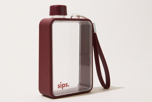 Sips.™ - Water Bottle - Cherry