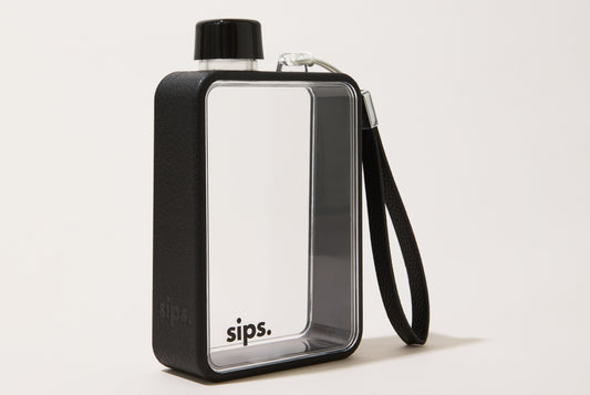 Sips.™ - Water Bottle - Noir